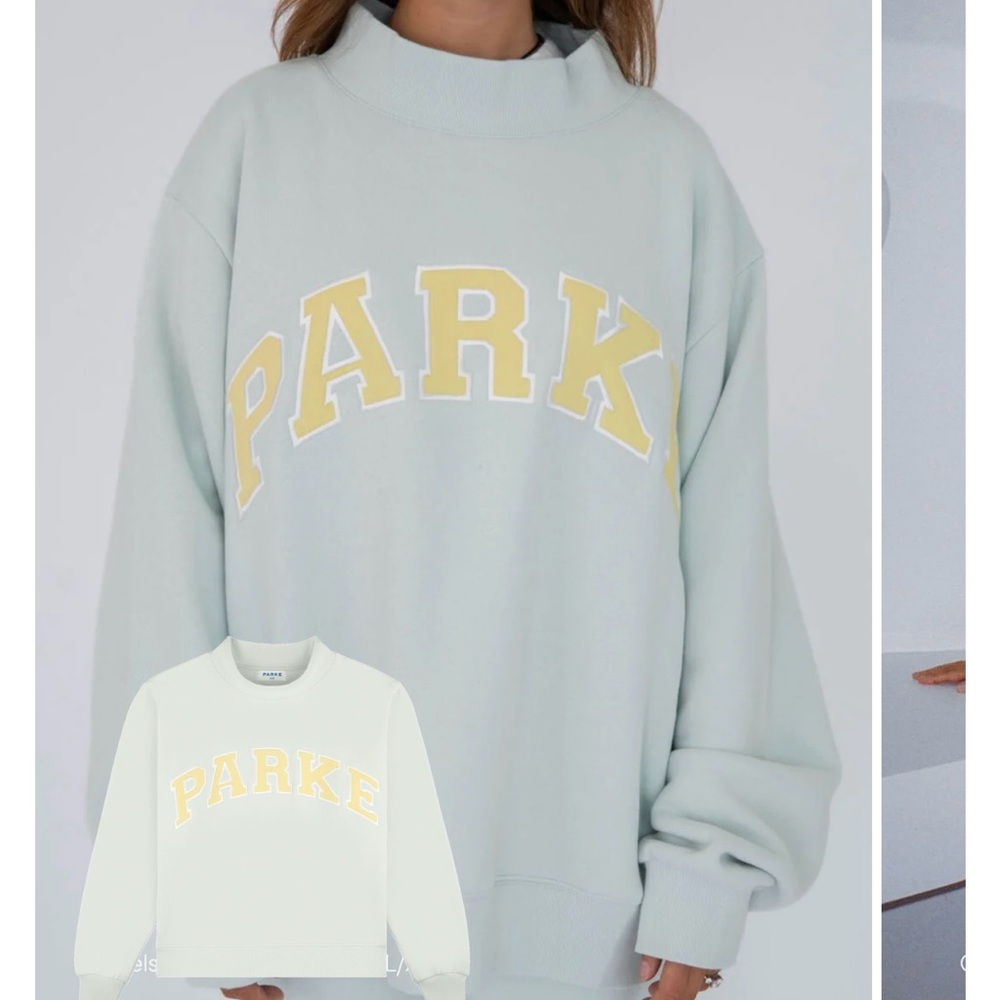 Parke Light Blue Sweater with Yellow Accents